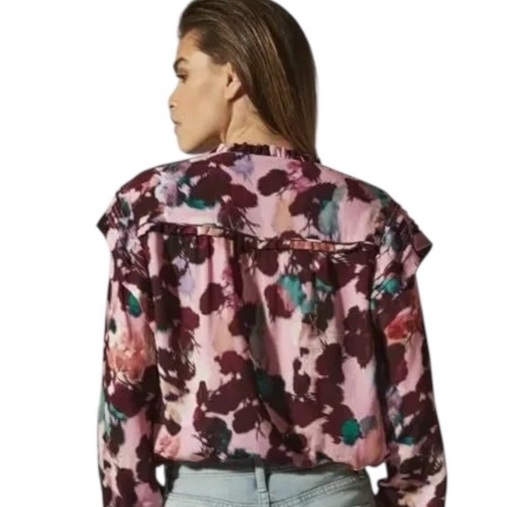 Reiss Phoenix Multicolor Floral Blouse - Picture 2 of 4